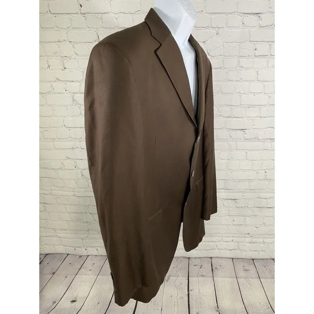 Austin Reed Dillards Brown 3 Button Blazer Jacket Single Breasted 42L